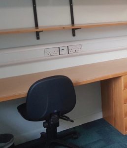 marshall 9 Curved Odyssey bespoke trunking installed at uni campus