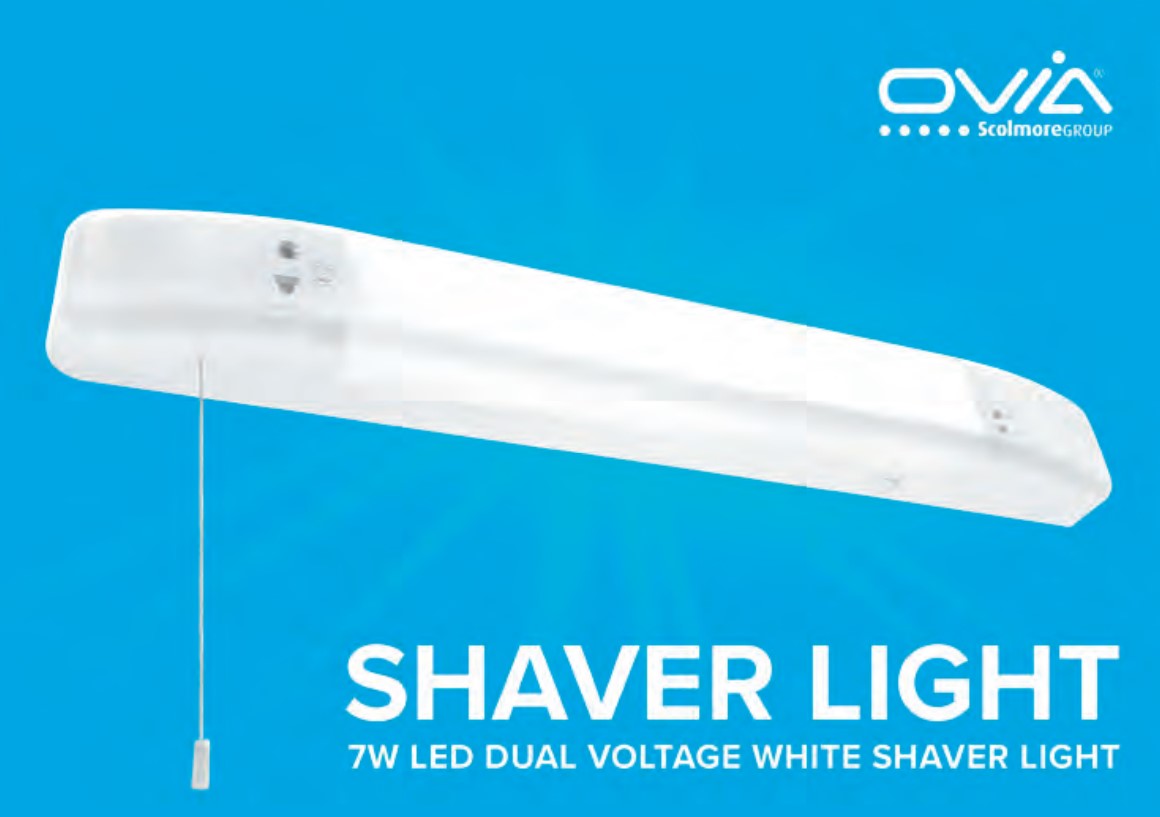 Novus – new dual voltage LED shaver light from Ovia