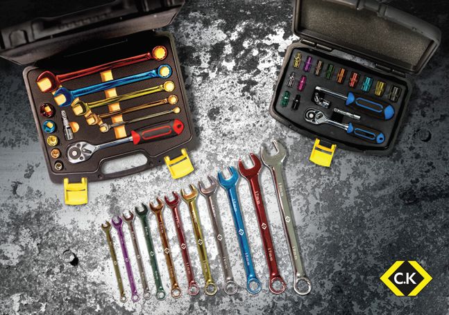 New C.K Coloured Socket and Spanner Sets–tool selection made easy!