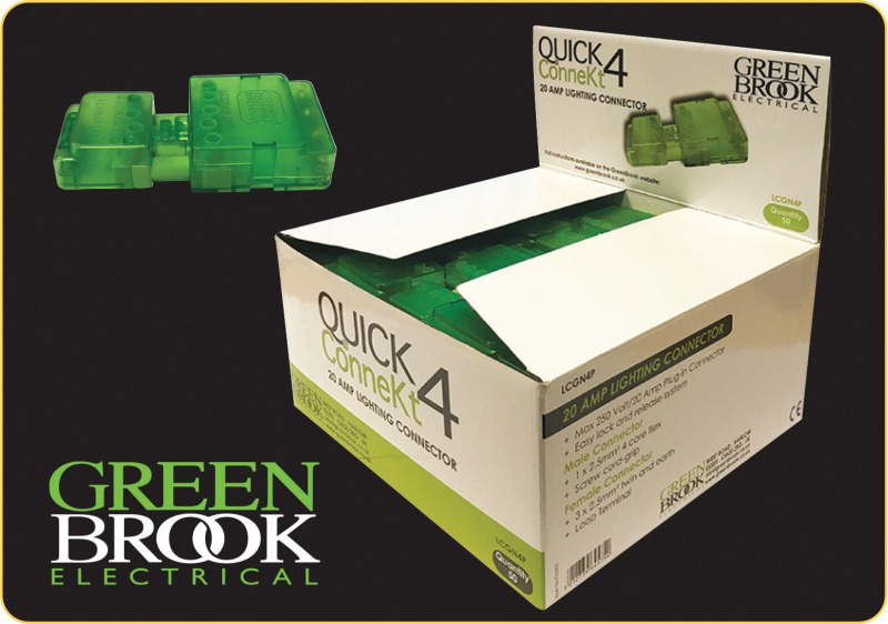 3 & 4 Pin Lighting Connectors from GreenBrook