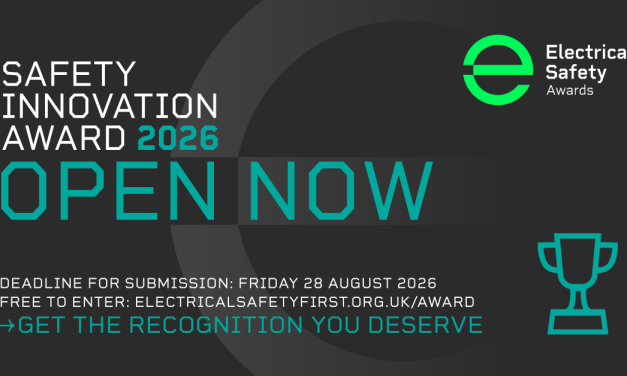 Electrical Safety First opens entries for Safety Innovation Award 2026
