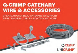 unicrimp 6 Essential catenary wire accessories from Unicrimp