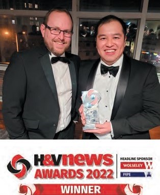 Vent-Axia celebrates lucky number three at H&V News Awards